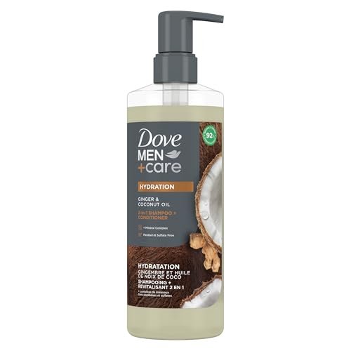 dove men + care 2 in 1 shampoo + conditioner ginger & coconut...