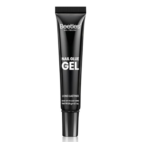 beetles nail glue gel hands free, 20g tipex solid nail glue ge...