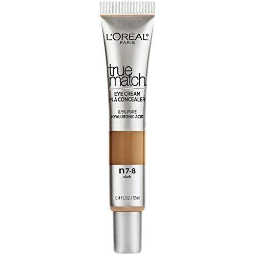 l’oréal paris true match eye cream in a concealer, 0.5% hyalur...