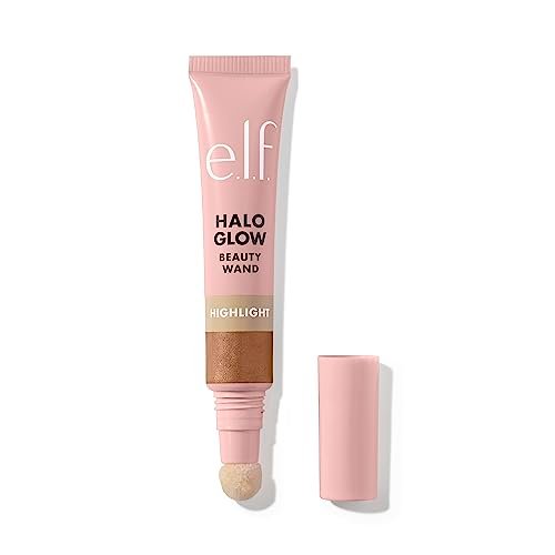 e.l.f. halo glow highlight beauty wand, liquid highlighter wan...