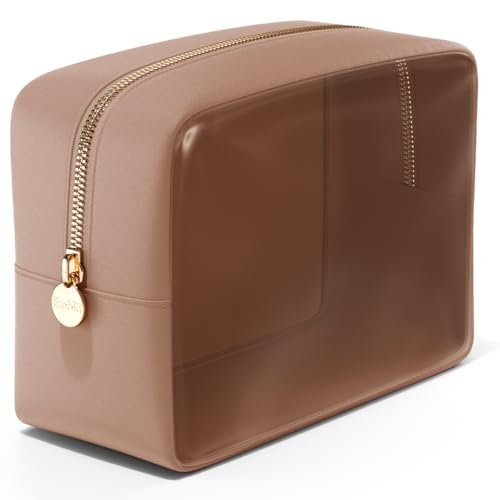 embla clear large makeup bag cute big make up nylon pouches tr...