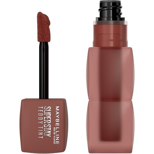 maybelline super stay teddy lip tint, long lasting matte lipst...