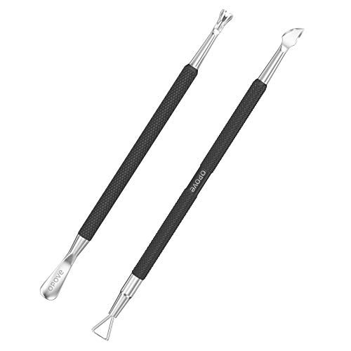 cuticle pusher nail polish remover stainless steel manicure to...