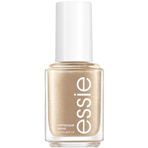 essie nail polish, glossy shine finish, good as gold, 0.46 fl....