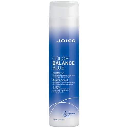 joico color balance blue shampoo | for lightened brown hair |...