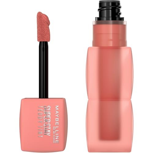 maybelline super stay teddy lip tint, long lasting matte lipst...