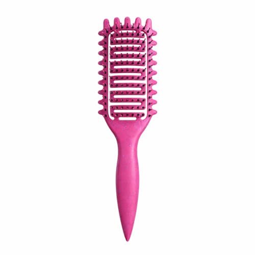 curl defining brush for curly hair, vented detangling hair bru...