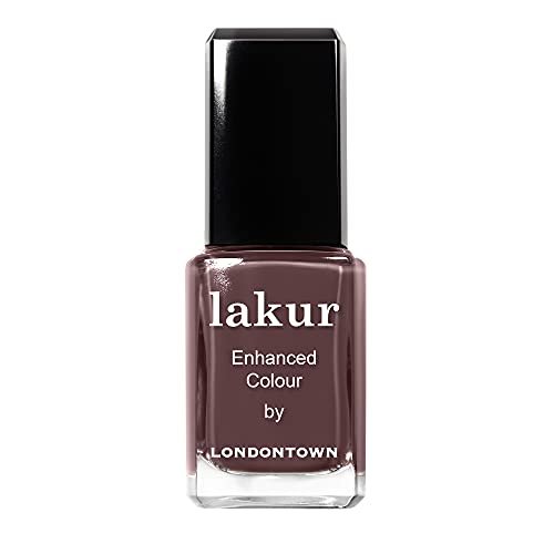 londontown lakur nail polish – nude & brown shades, teak, 0.4...