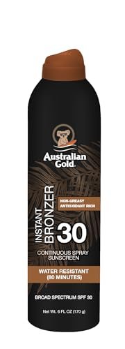 australian gold continuous spray sunscreen with instant bronze...