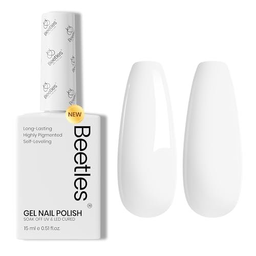 Beetles White Gel Nail Polish - Pure Elegance, White Gel Polis... beetles white gel nail polish pure elegance, white gel polis...