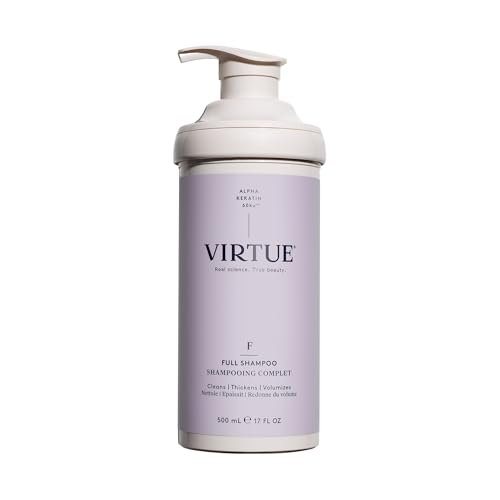 virtue full sulfate free volumizing shampoo thickens hair, saf...