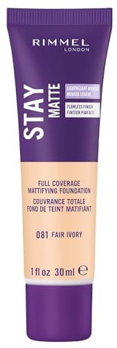 rimmel london stay matte liquid mousse 081 fair ivory foun...