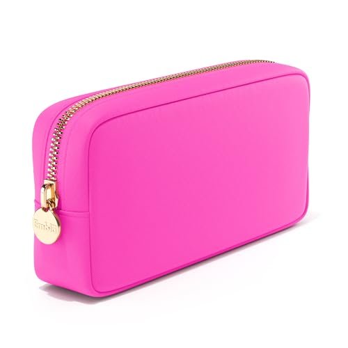 embla makeup bag travel cosmetics pouch and toiletry bag, nylo...