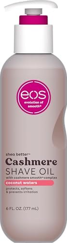 eos cashmere shave oil – coconut waters, moisturizing shave oi...