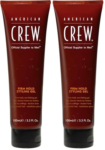 american crew men's hair gel, firm hold, non flaking styling g...