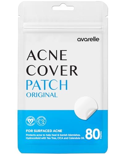 avarelle pimple patches for face | hydrocolloid acne patches f...