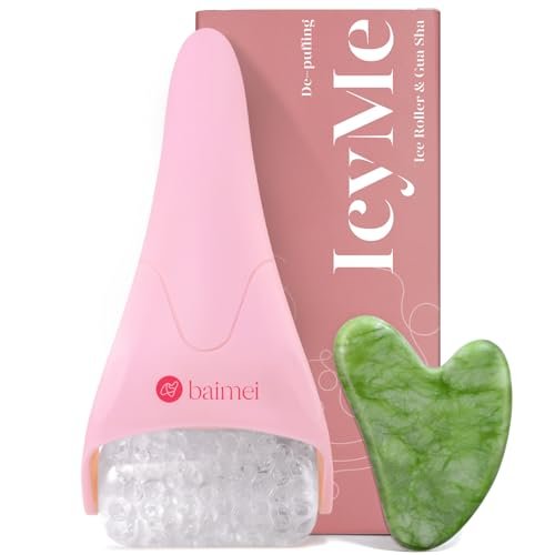 BAIMEI IcyMe Ice Roller for Face and Gua Sha Facial Tool Set,... baimei icyme ice roller for face and gua sha facial tool set,...