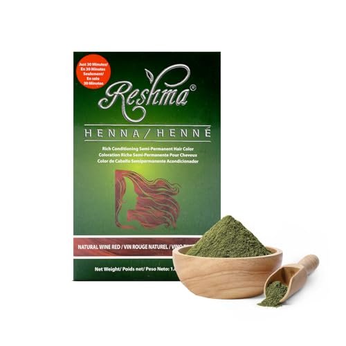 reshma beauty 30 minute henna hair color infused with plant ba...