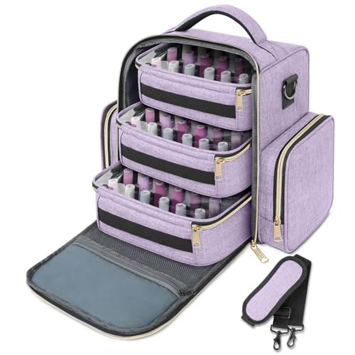 yorepek nail polish organizer holds up to 72 bottles and nail...