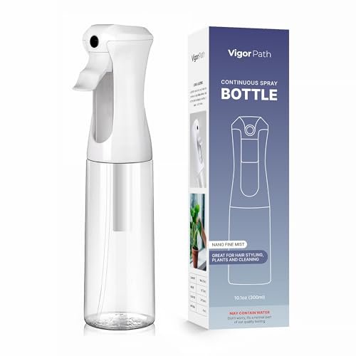 vigor path continuous spray bottle for hair – fine mist mister...