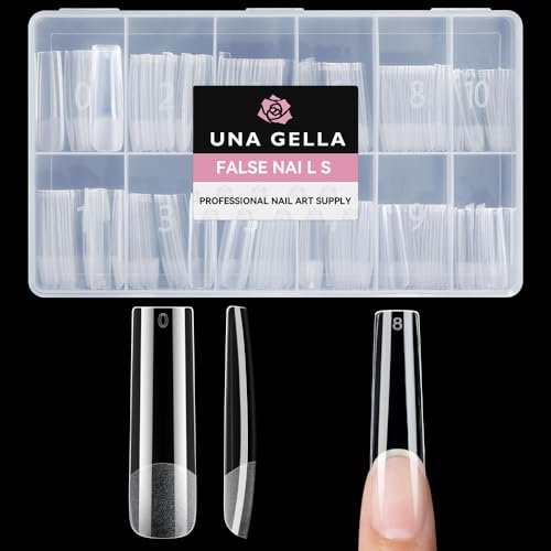 una gella nail tips square xxl long: full cover pre file squar...