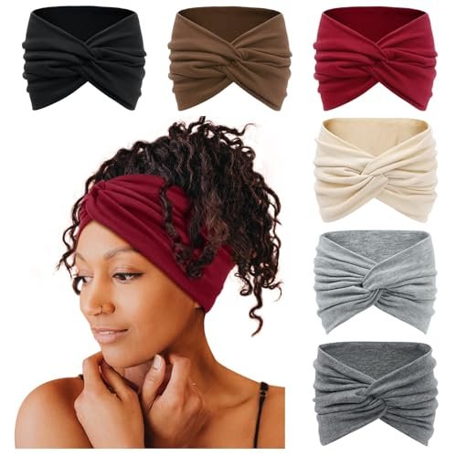 tobeffect 7'' extra wide headbands for women, large thick turb...