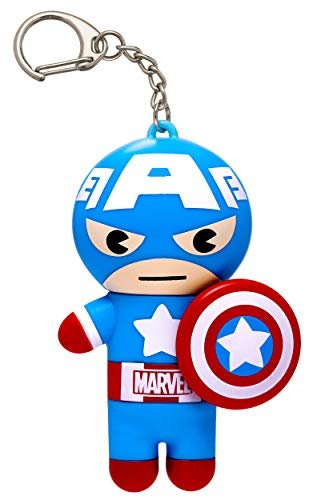 lip smacker marvel lip balm keychain, clear & glossy, fun & gi...
