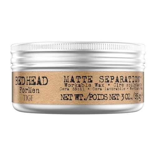 tigi bed head for men matte separation workable wax, 3 ounce