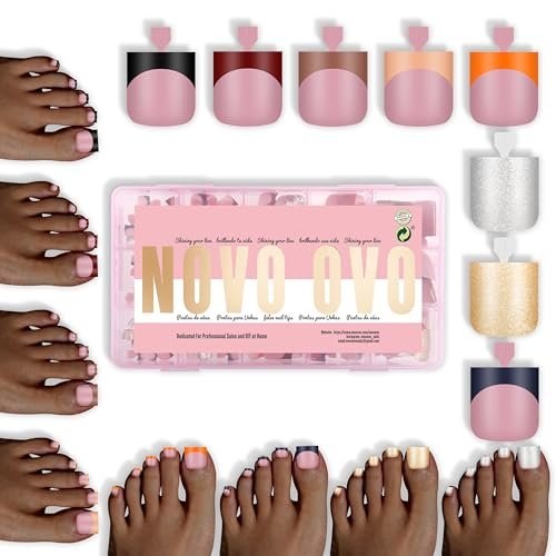 novo ovo halloween christmas fall autumn colorful french tip t...