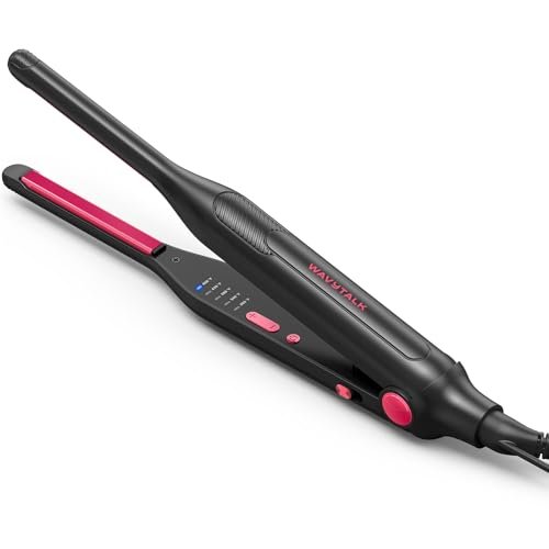 wavytalk small flat iron for short hair/pixie cut/bangs/edges,...
