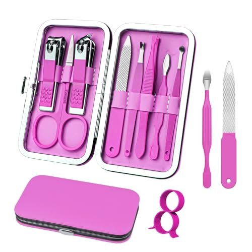 manicure set 8 in 1 nail clipper set,redflow nail clippers,fin...