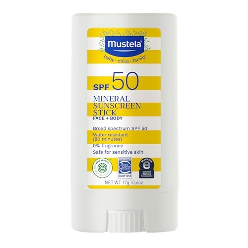 mustela baby mineral sunscreen stick spf 50 broad spectrum f...