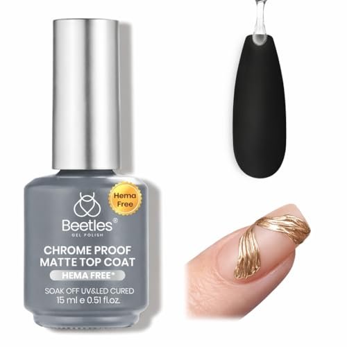 beetles hema free chrome proof matte top coat powder resist...