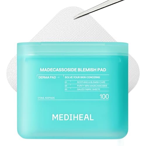 mediheal toner pads 100 count madecassoside blemish care ton...