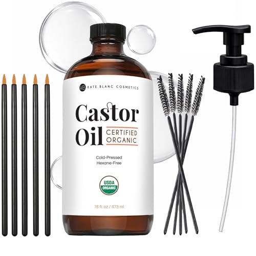 kate blanc cosmetics castor oil organic for hair, skin & face...