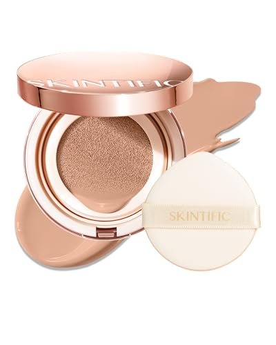 skintific full coverage cushion foundation #0cn cool porcelain...