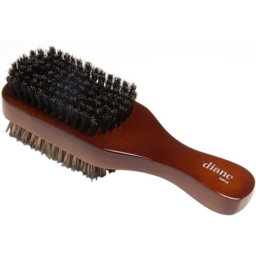 diane premium 100% boar bristle 2 sided club brush for men, me...