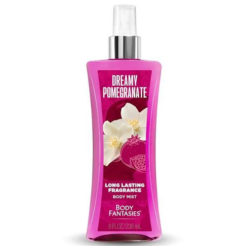 body fantasies signature fragrance body spray, dreamy pomegran...
