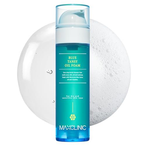 maxclinic blue tansy oil to foam all in one korean face wash...