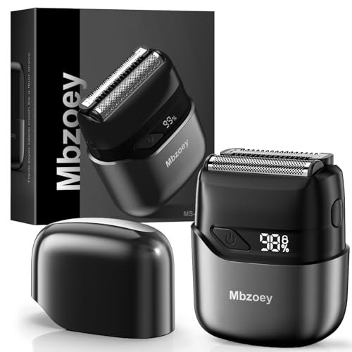 mbzoey electric foil shavers for men: mini electric razor for...