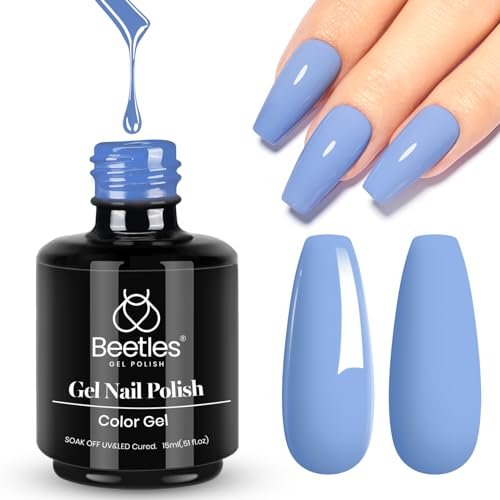 beetles baby blue gel polish, 15ml blue gel nail polish soak o...
