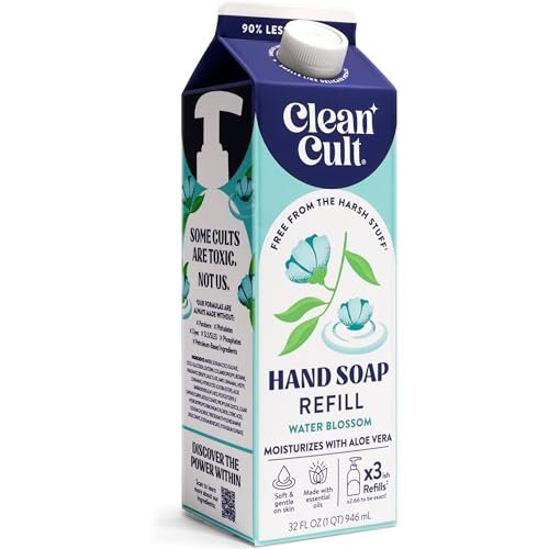 cleancult liquid hand soap refill water blossom moisturize...
