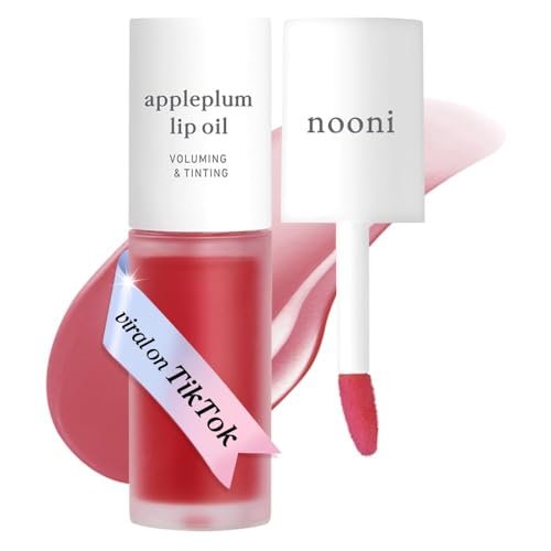 nooni korean lip oil appleplum | long lasting, moisturizing,...