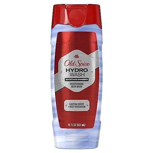 old spice moisturizing body wash for men, hydro wash, 2 in 1 l...