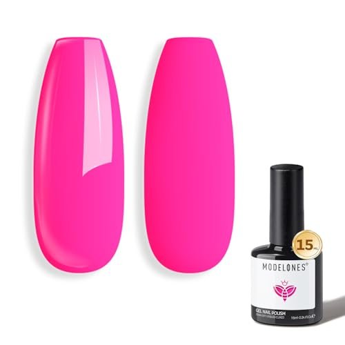 modelones pink gel polish hot pink gel nail polish soak off le...
