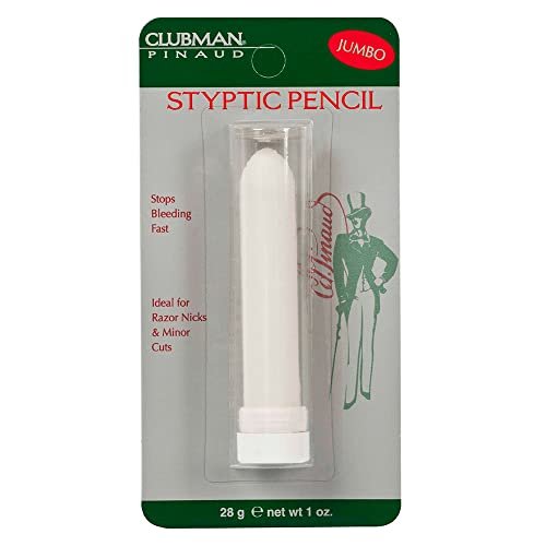 clubman jumbo styptic pencil, treat and seal shaving cuts inst...
