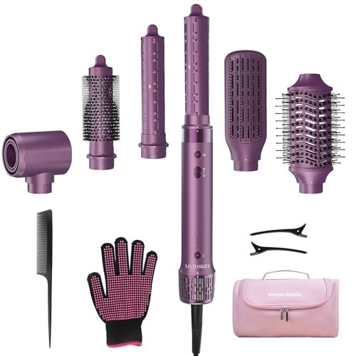 mythsight stylevibe 6 in 1 air styler, hair dryer & blow dryer...