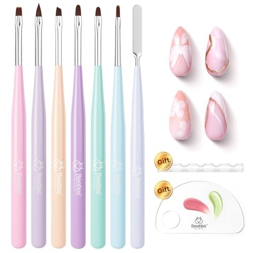 beetles nail art brushes set, 7pcs nail art tools, fingernail...
