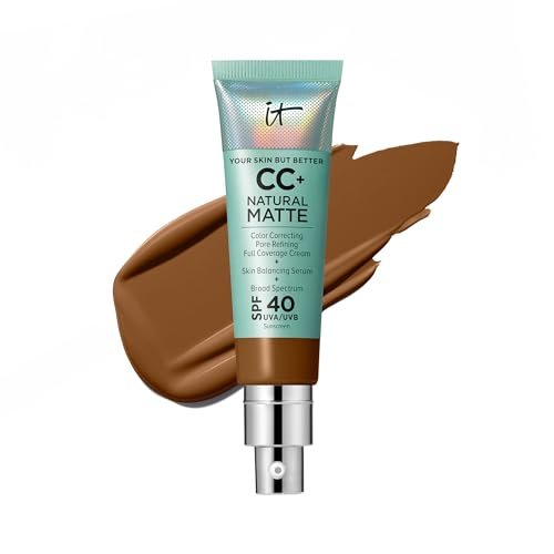 it cosmetics cc+ cream natural matte poreless full coverage...