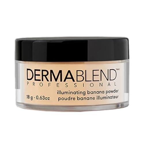 dermablend illuminating banana powder, loose setting powder ma...